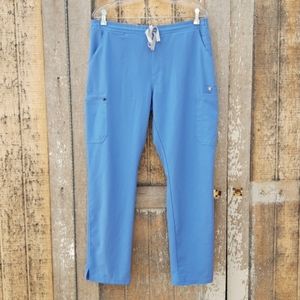 Figs technical collection blue scrub pants large